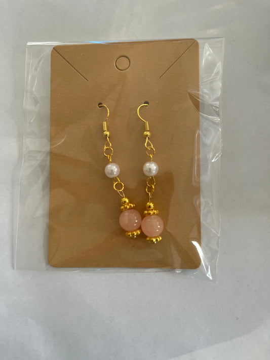 the blush crown earrings