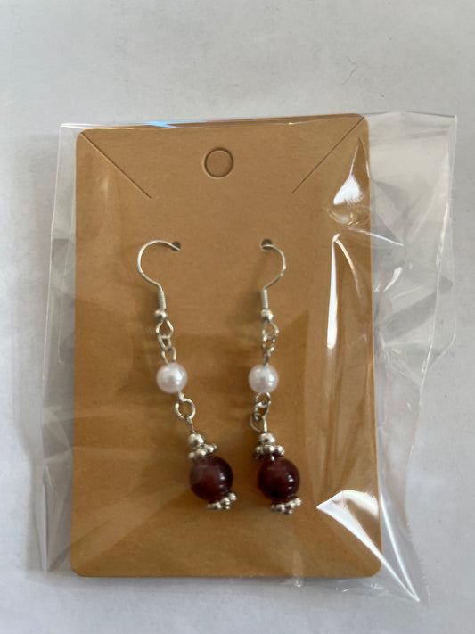 chestnut glow earrings