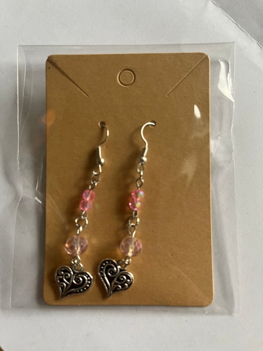 Love heart earrings